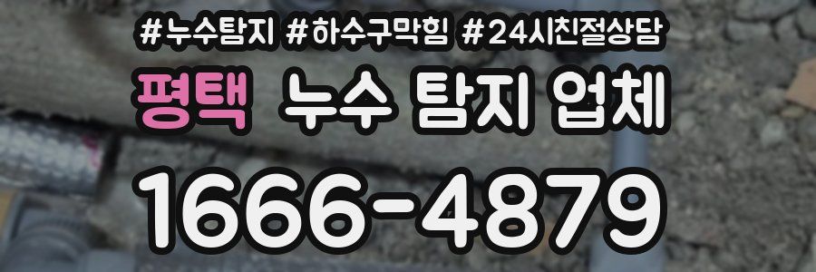 평택 누수 탐지 업체