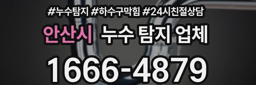 안산시 누수 탐지 업체