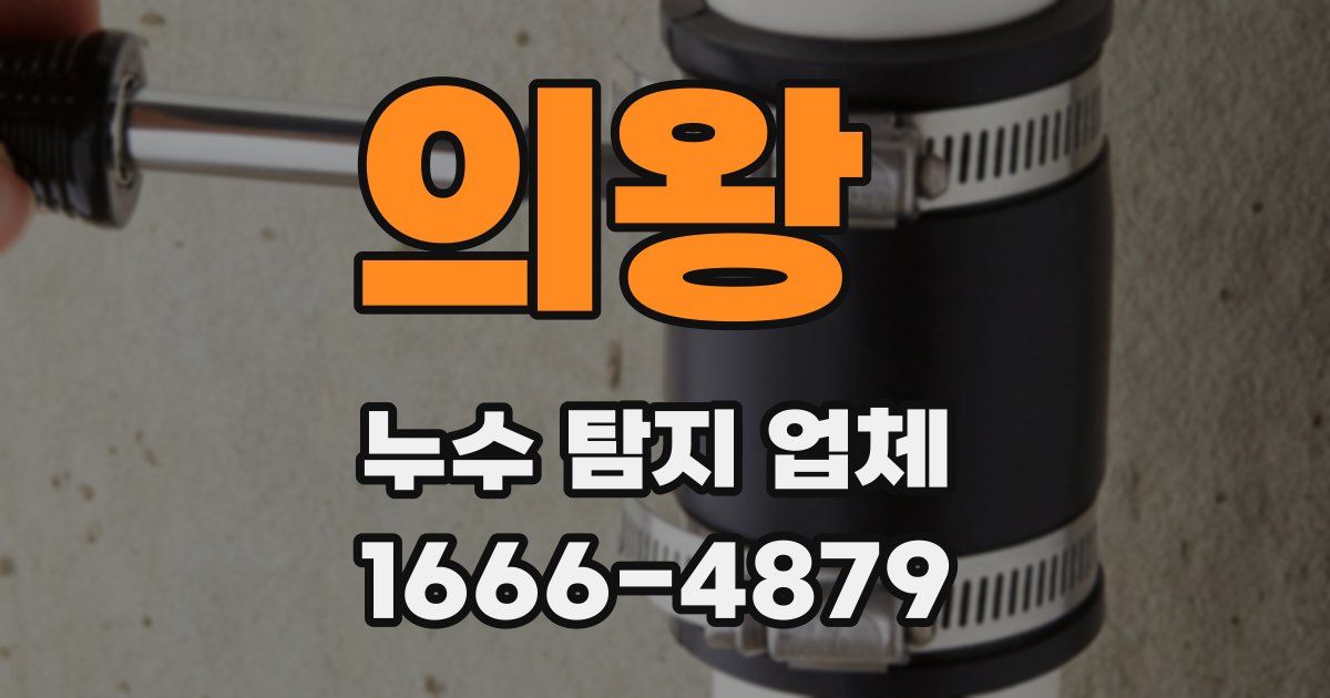 의왕 누수 탐지 업체