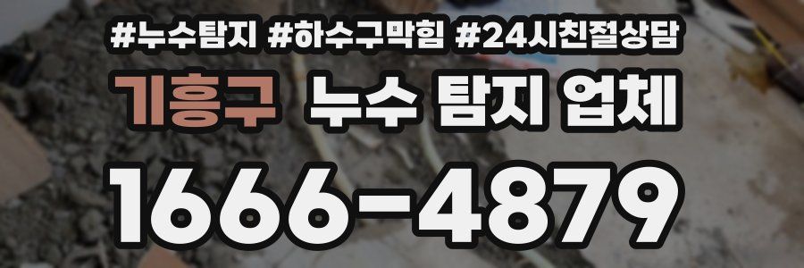 기흥구 누수 탐지 업체