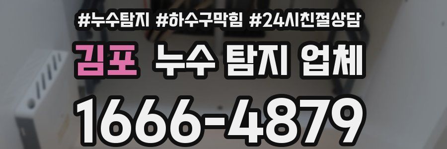 김포 누수 탐지 업체