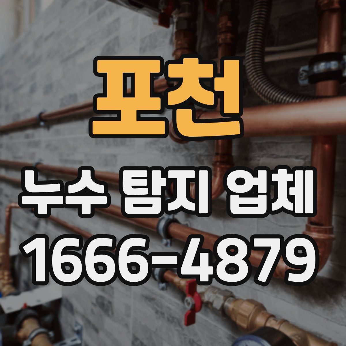 포천 누수 탐지 업체