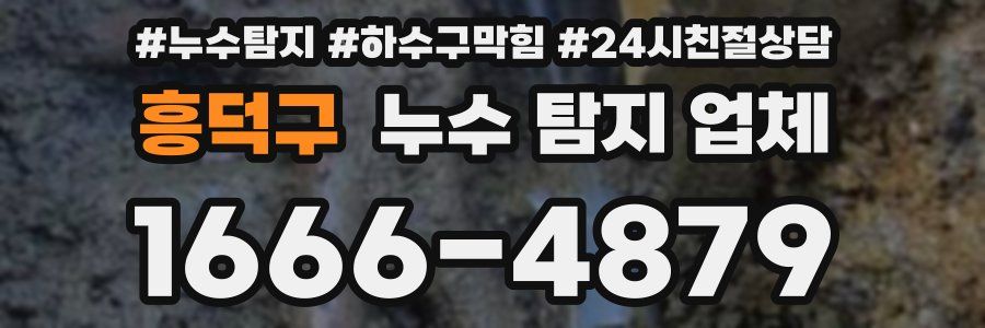흥덕구 누수 탐지 업체
