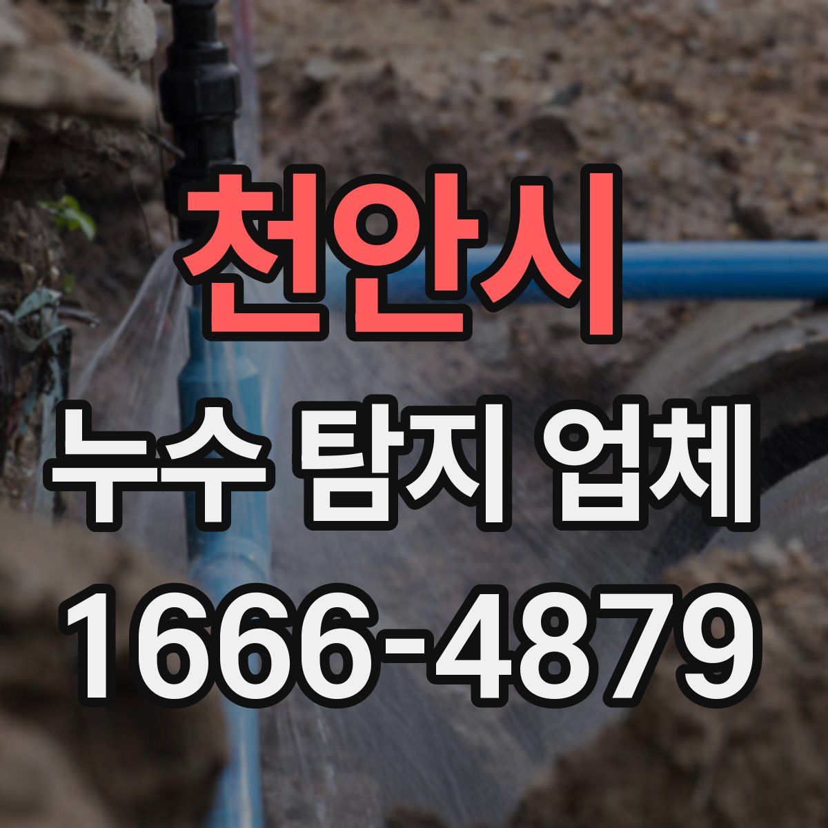 천안시 누수 탐지 업체