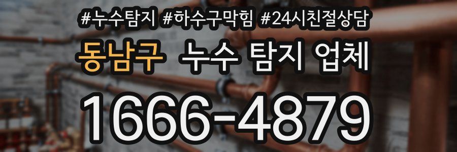 동남구 누수 탐지 업체