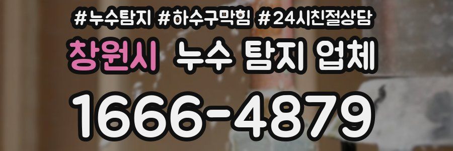 창원시 누수 탐지 업체