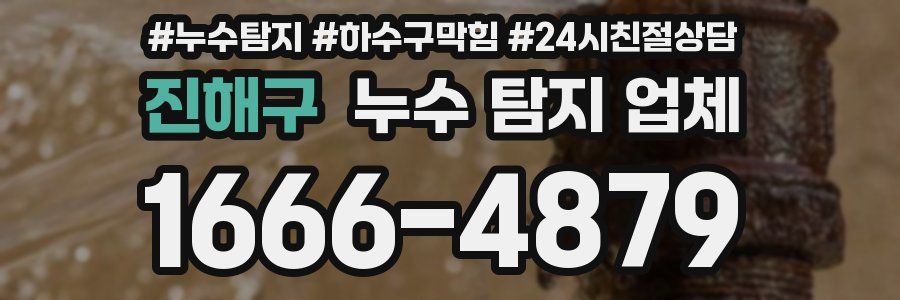 진해구 누수 탐지 업체
