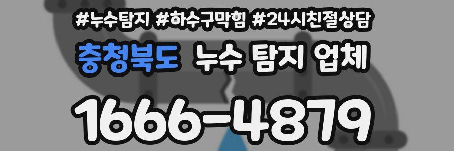 충청북도 누수 탐지 업체