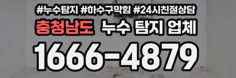 충청남도 누수 탐지 업체