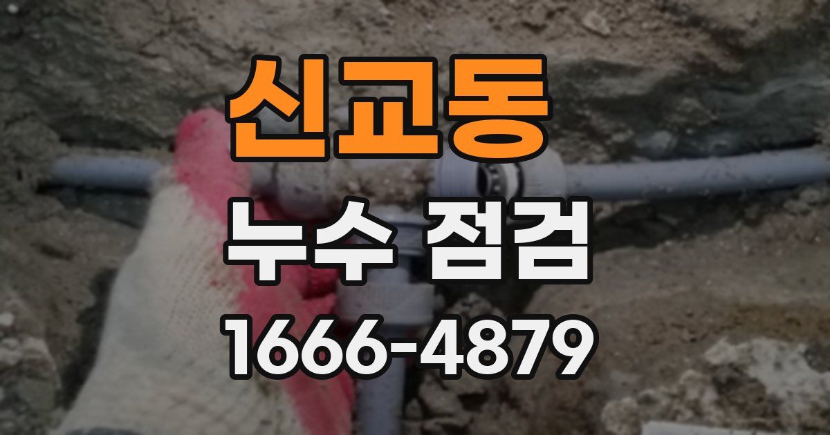 신교동 누수 점검