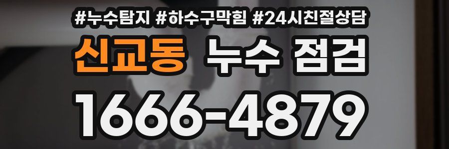 신교동 누수 점검