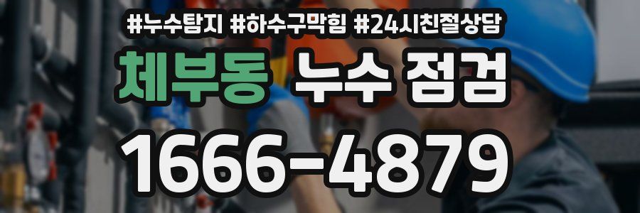 체부동 누수 점검