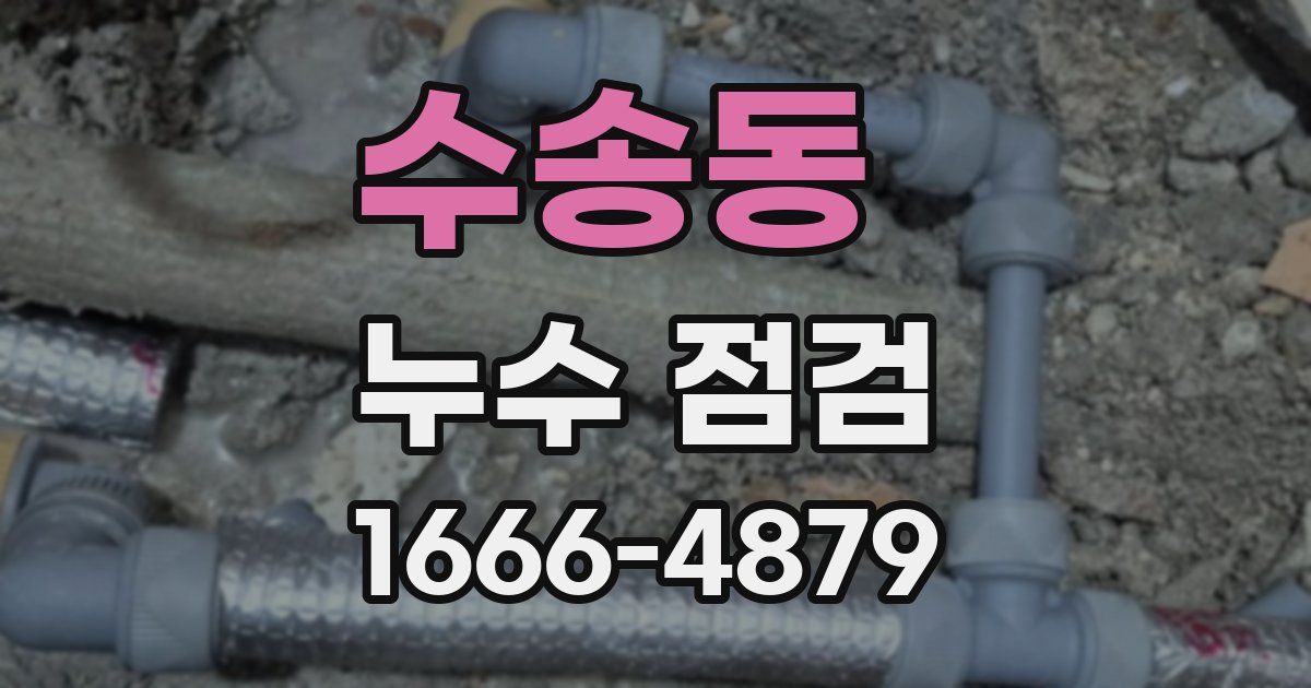 수송동 누수 점검