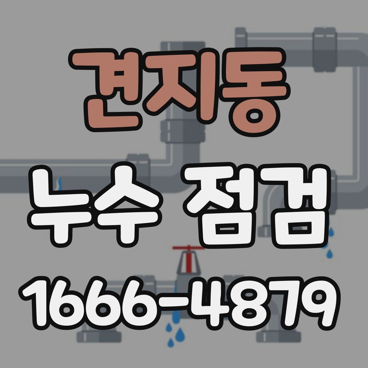 견지동 누수 점검