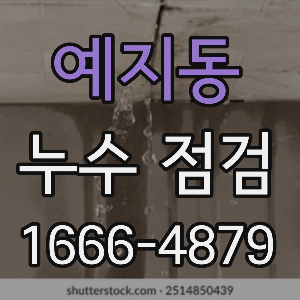 예지동 누수 점검
