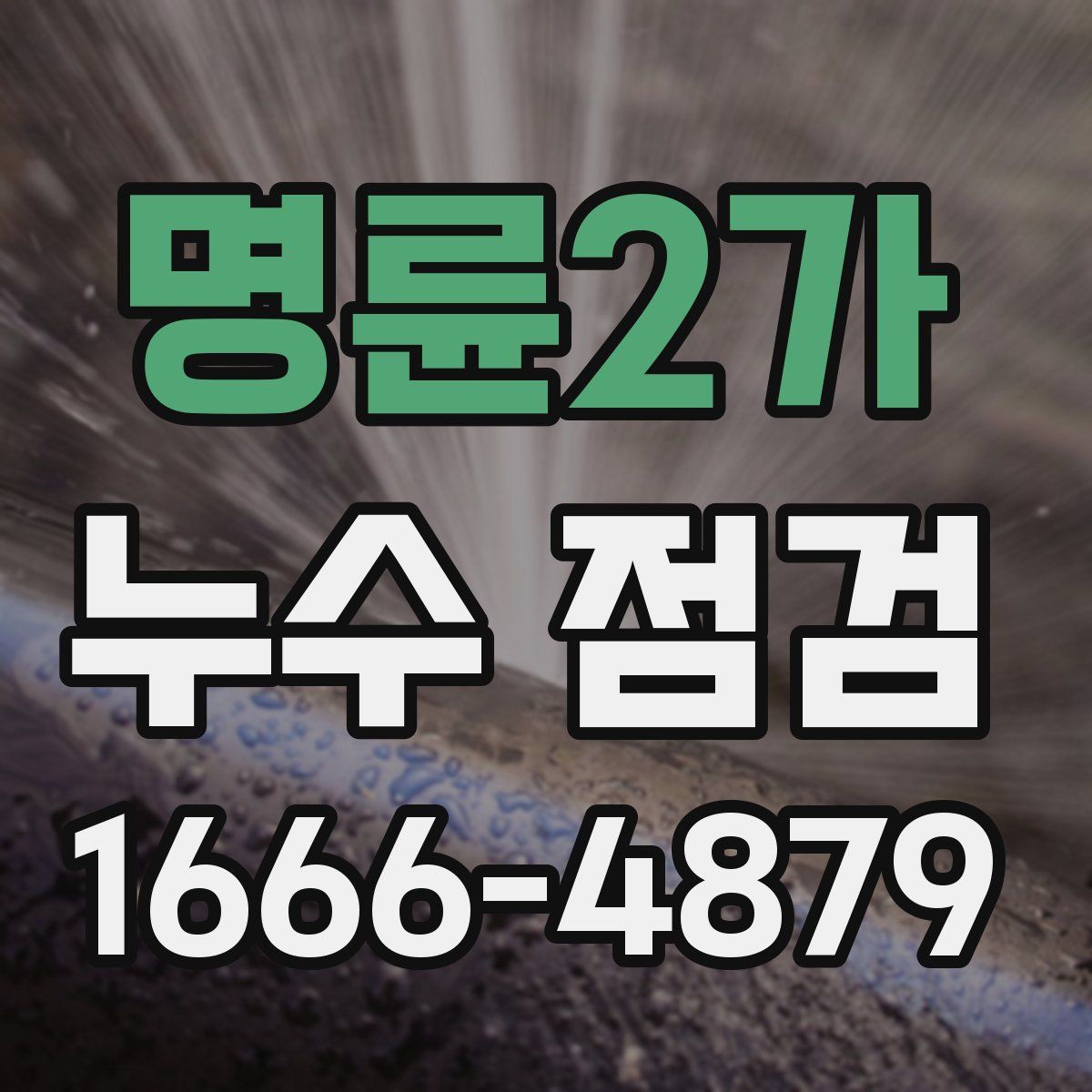 명륜2가 누수 점검