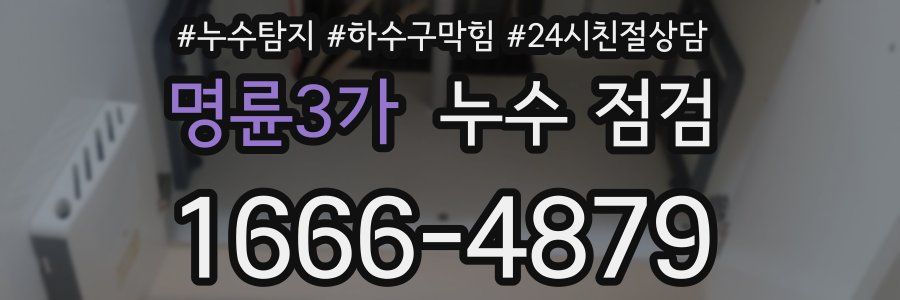 명륜3가 누수 점검