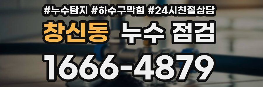창신동 누수 점검