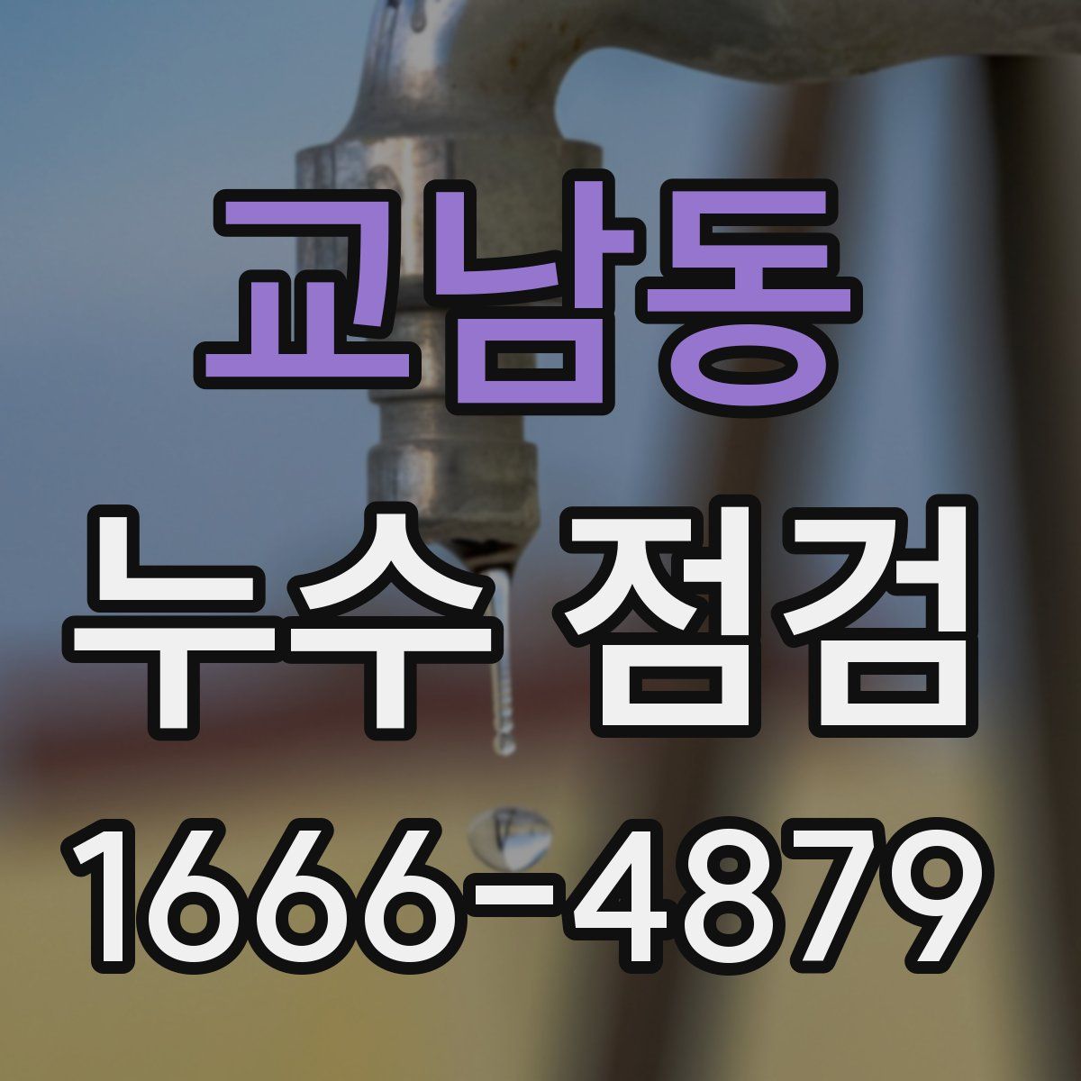 교남동 누수 점검