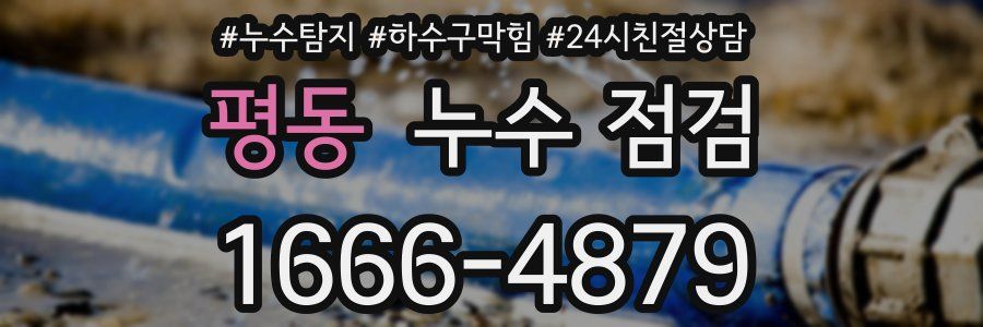 평동 누수 점검