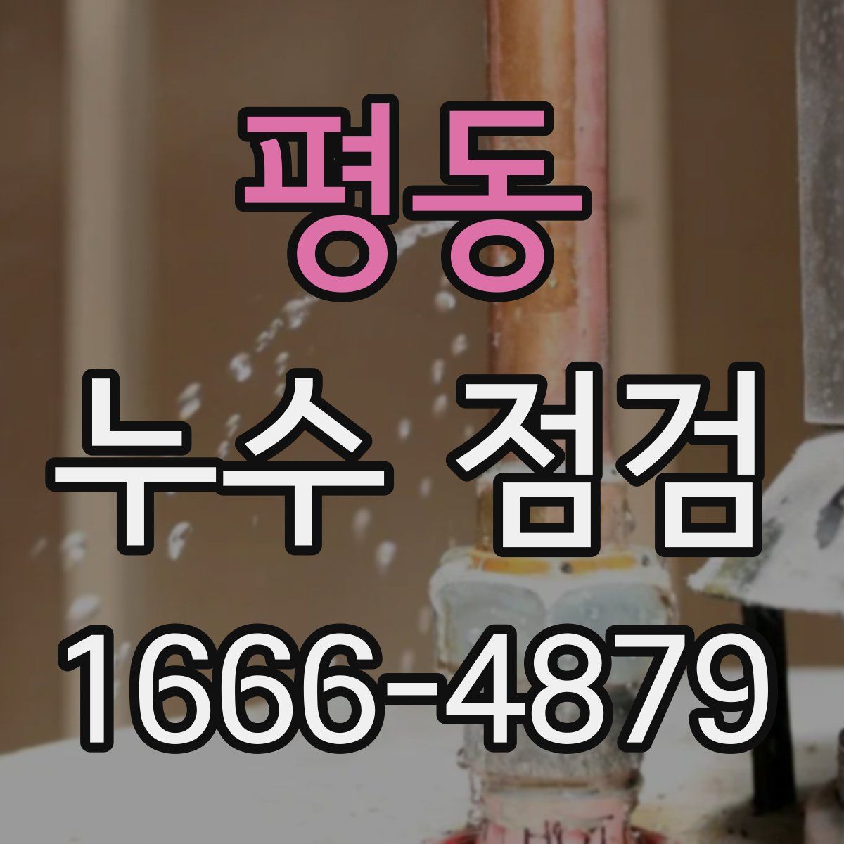 평동 누수 점검