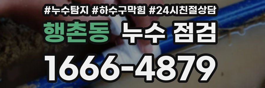 행촌동 누수 점검