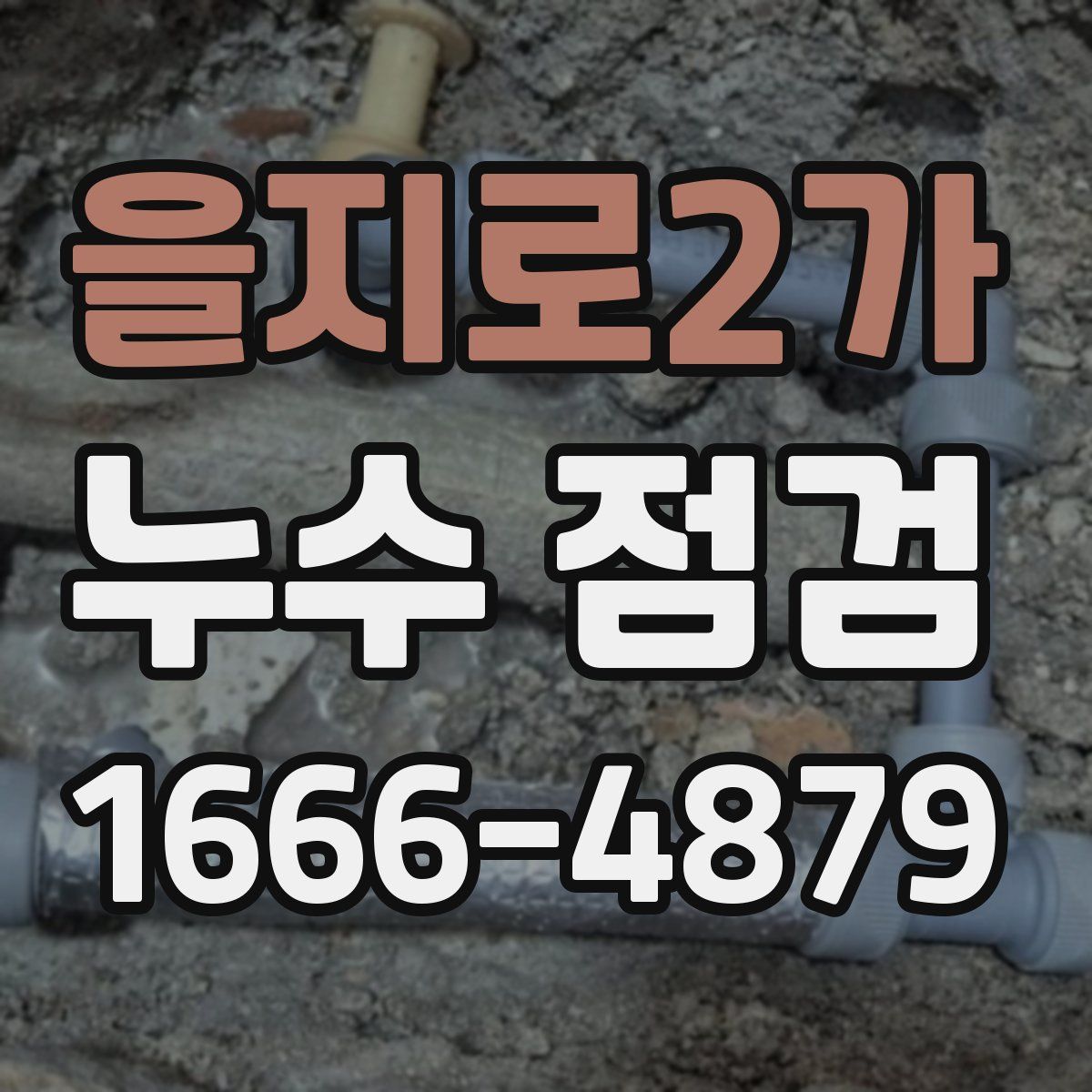 을지로2가 누수 점검