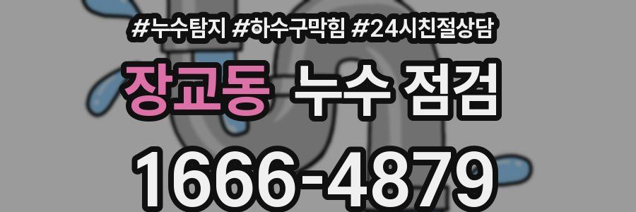 장교동 누수 점검