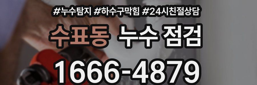 수표동 누수 점검
