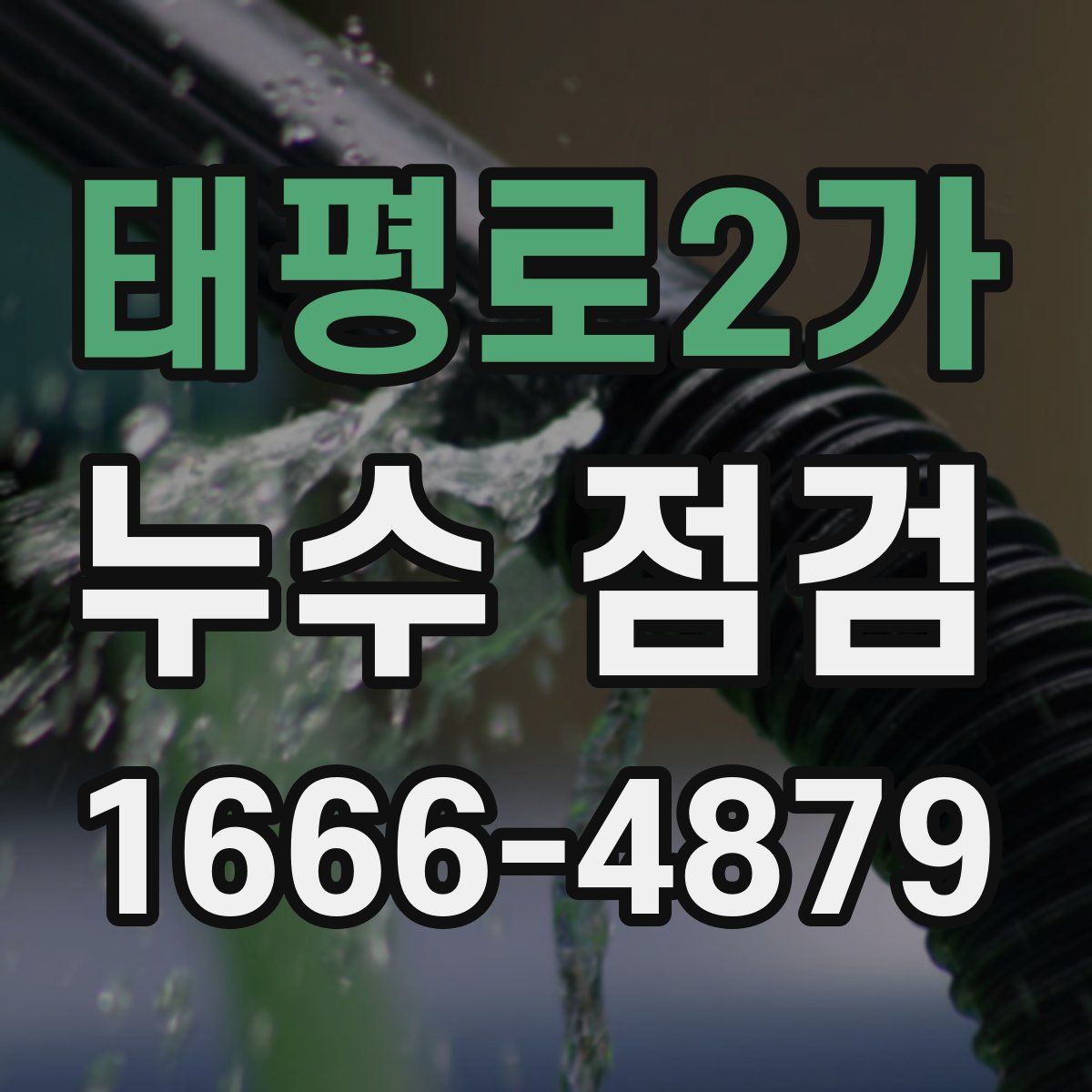 태평로2가 누수 점검