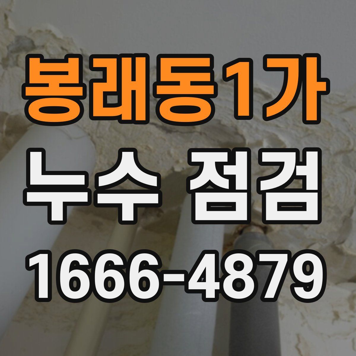 봉래동1가 누수 점검