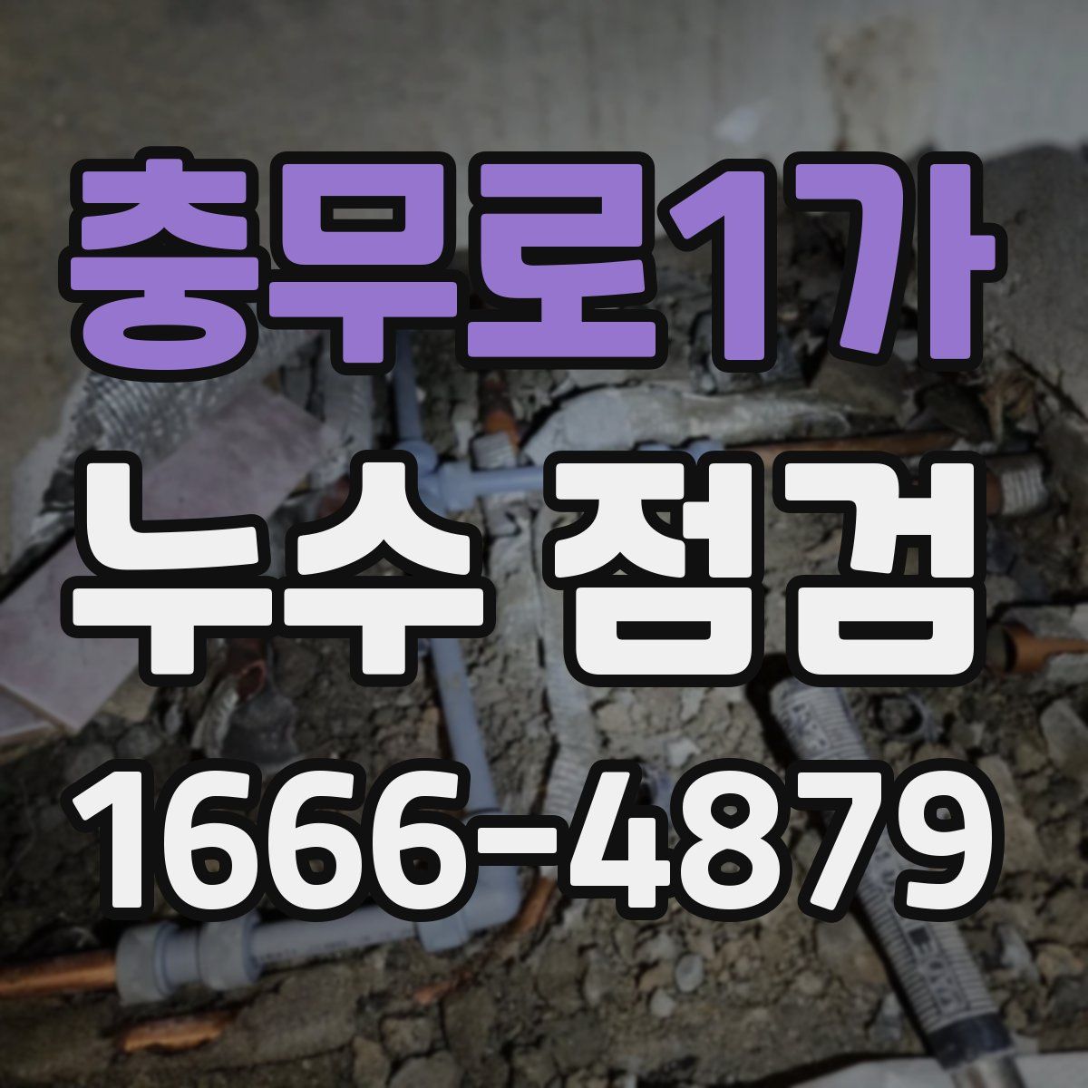 충무로1가 누수 점검