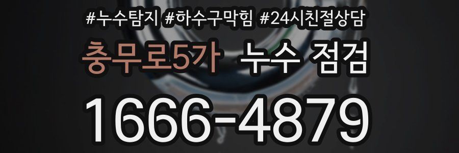 충무로5가 누수 점검