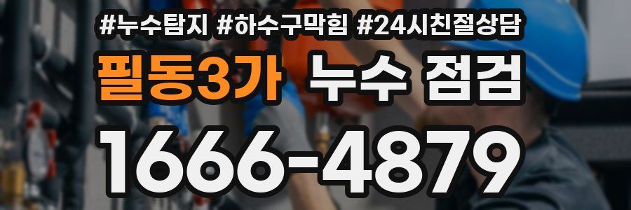 필동3가 누수 점검