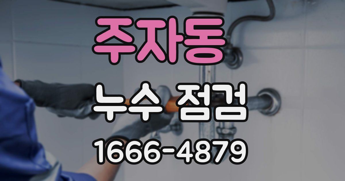 주자동 누수 점검