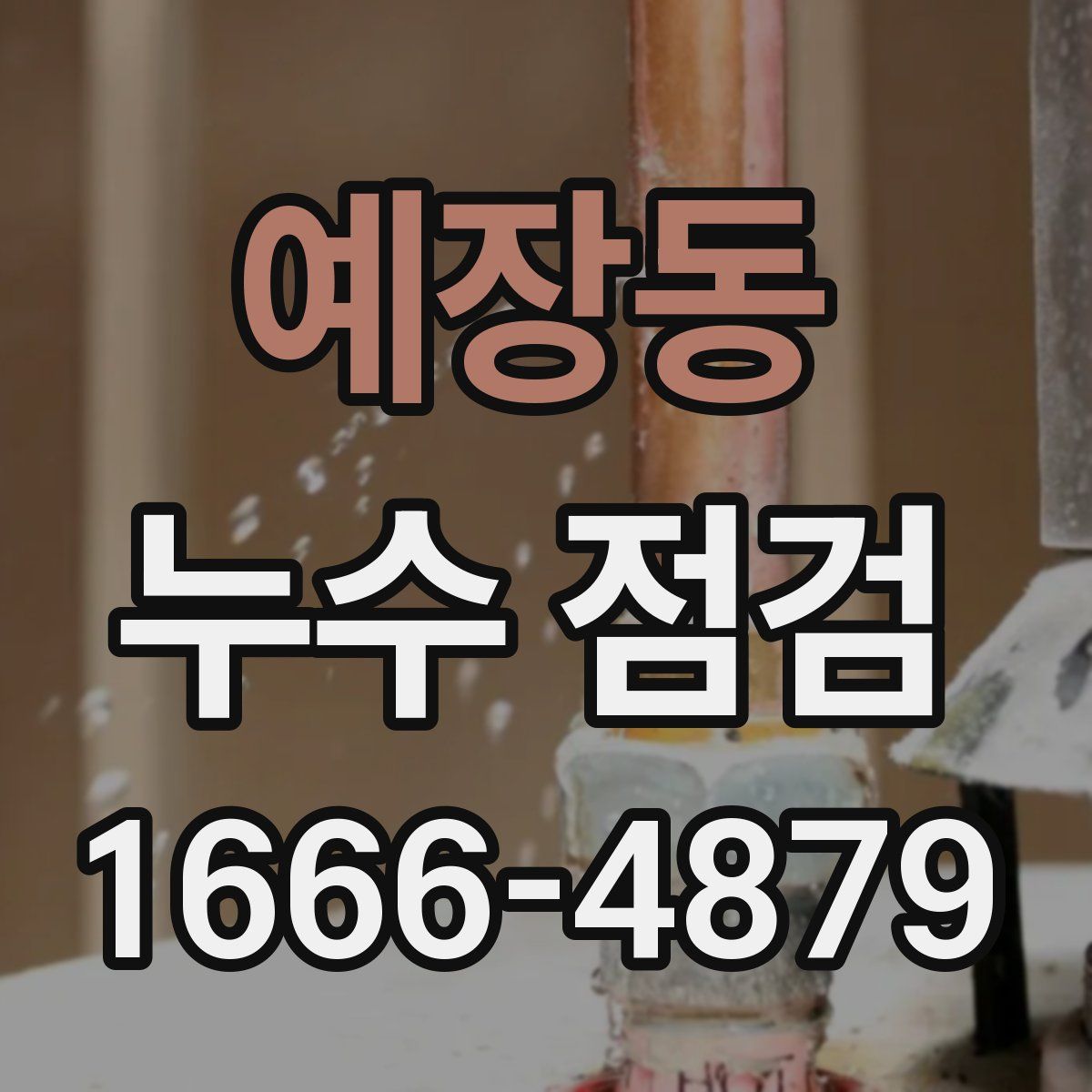 예장동 누수 점검