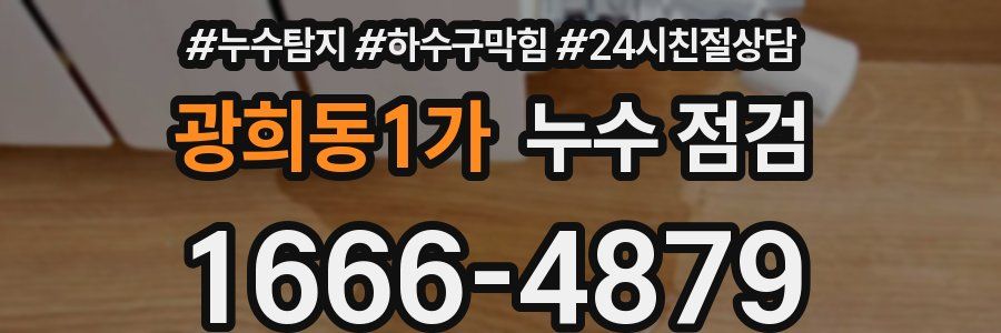 광희동1가 누수 점검
