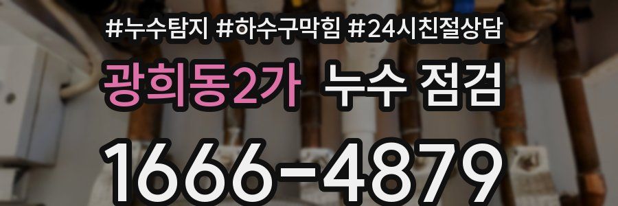 광희동2가 누수 점검