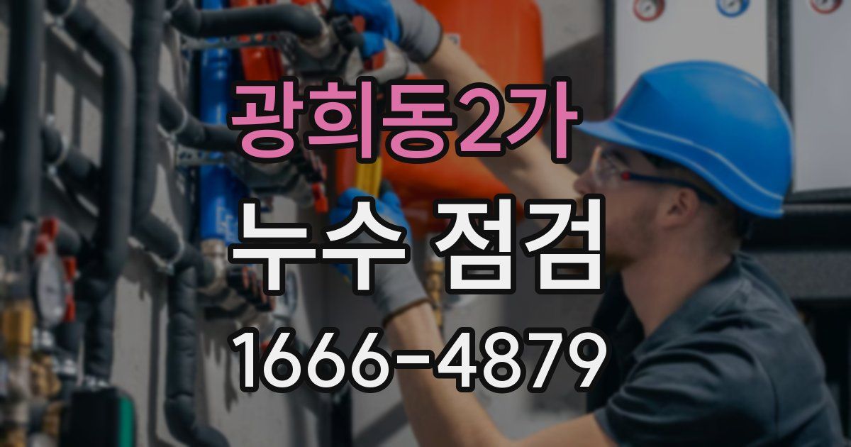 광희동2가 누수 점검