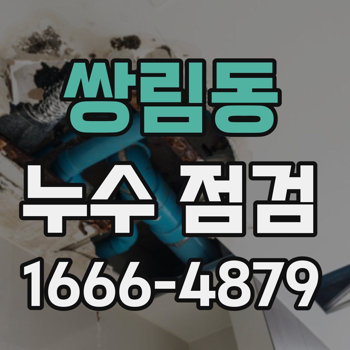 쌍림동 누수 점검