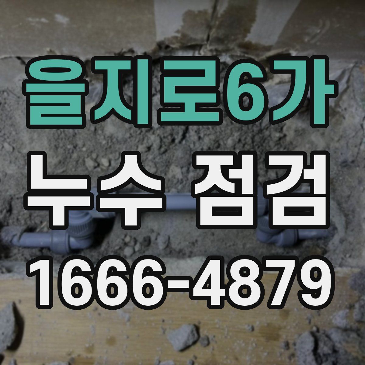 을지로6가 누수 점검
