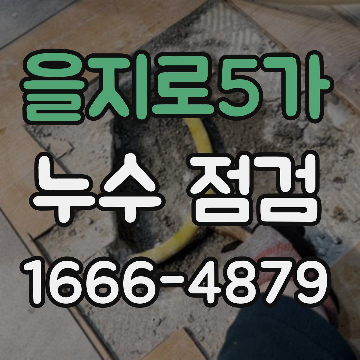을지로5가 누수 점검