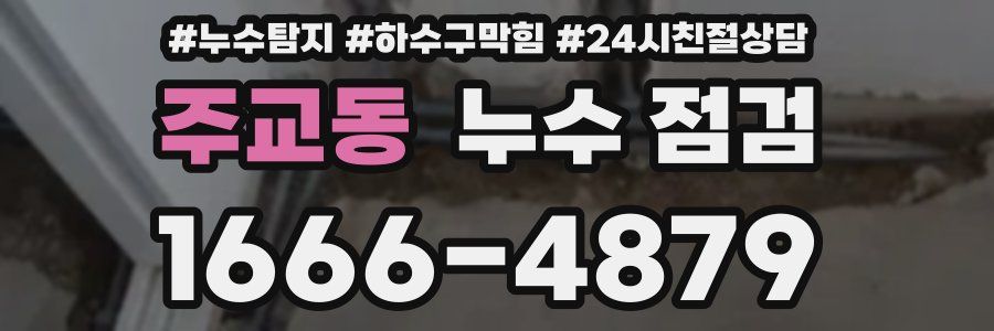 주교동 누수 점검
