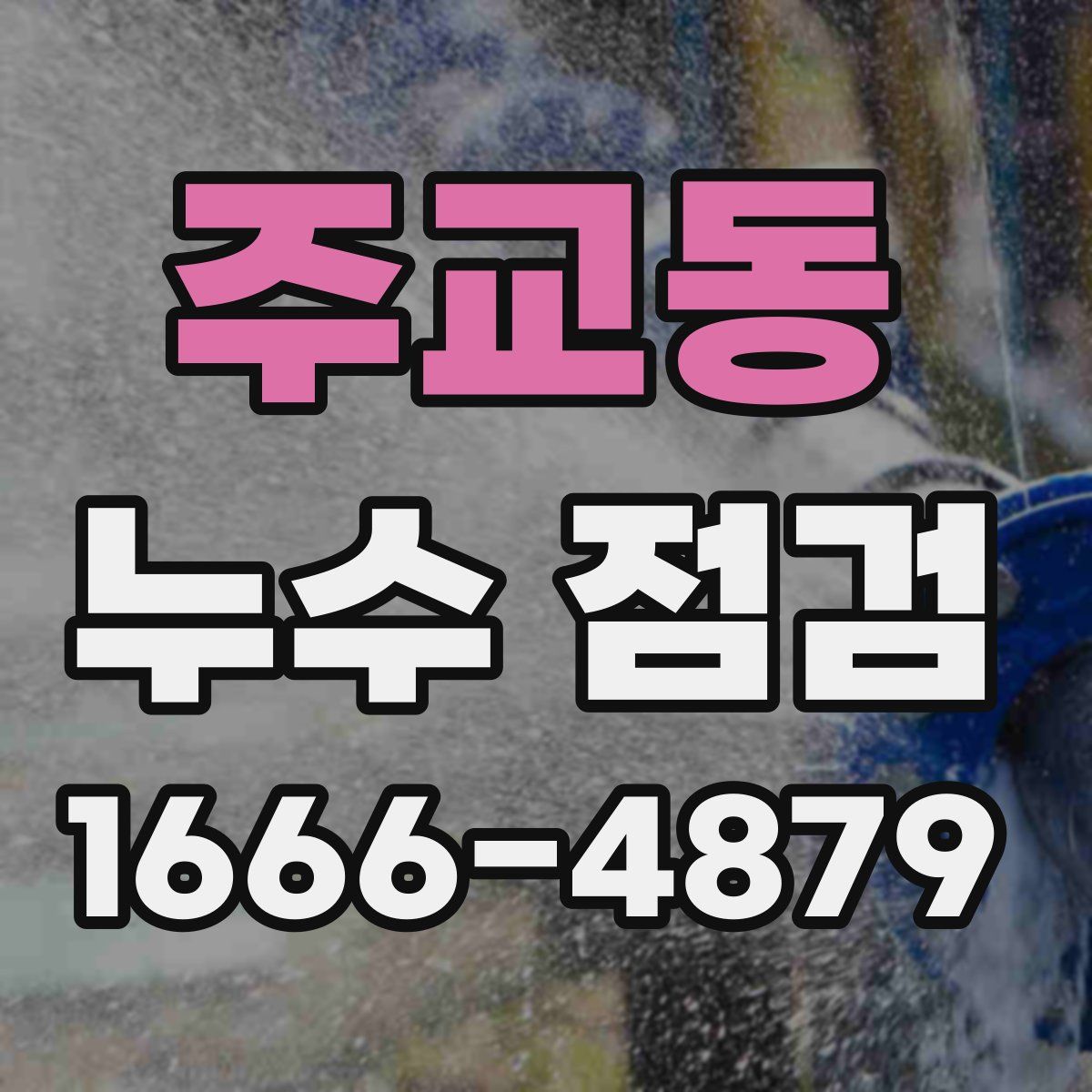 주교동 누수 점검