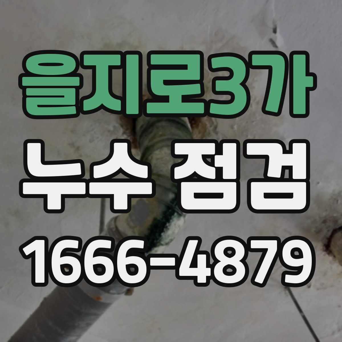 을지로3가 누수 점검