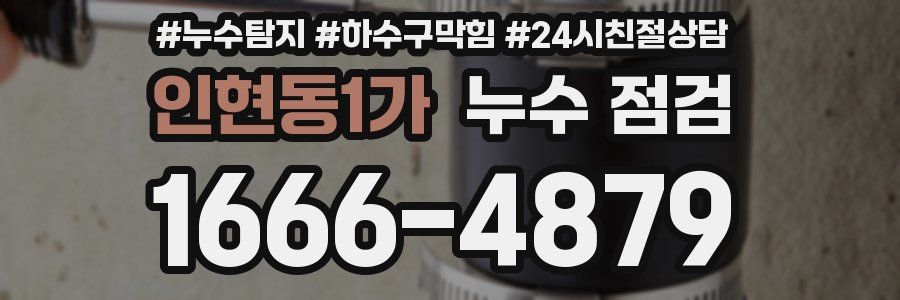 인현동1가 누수 점검