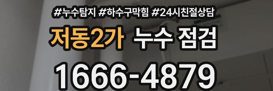 저동2가 누수 점검