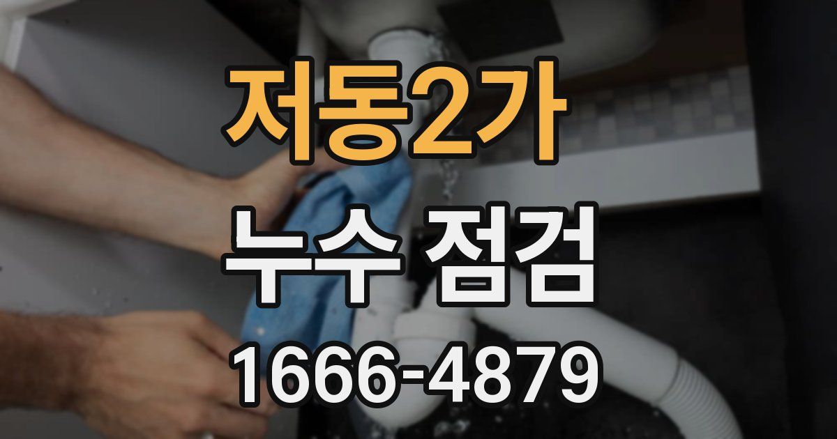 저동2가 누수 점검