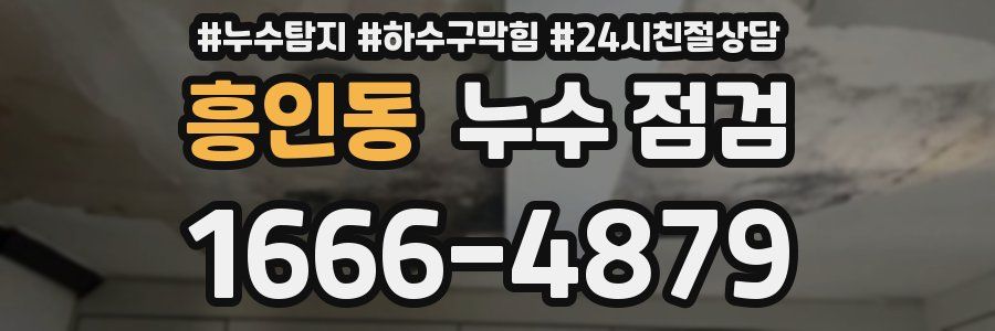 흥인동 누수 점검