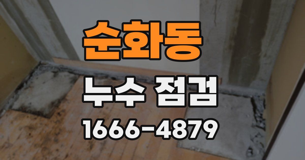 순화동 누수 점검
